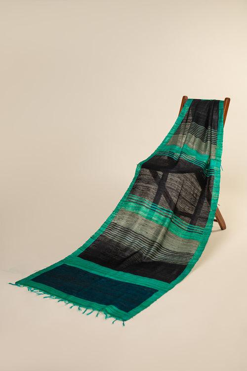 Ombre Tussar Peace Silk Scarf