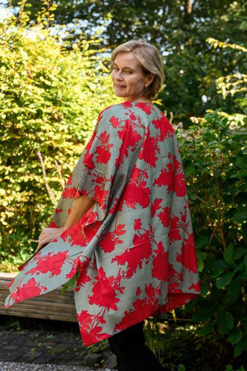 Poppy Eri Peace silk Kimono