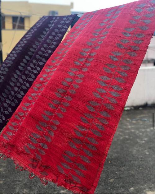 The 'Chota Alu' Tussar Silk Scarf