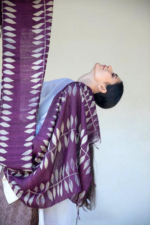 The 'Chota Alu' Tussar Silk Scarf