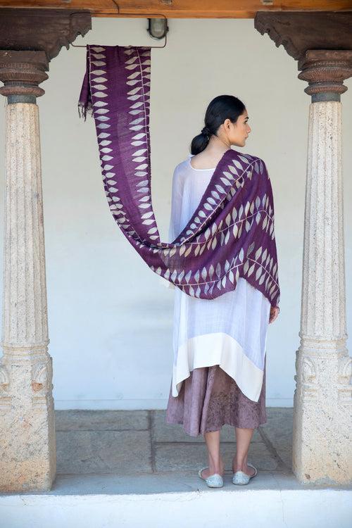 The 'Chota Alu' Tussar Silk Scarf