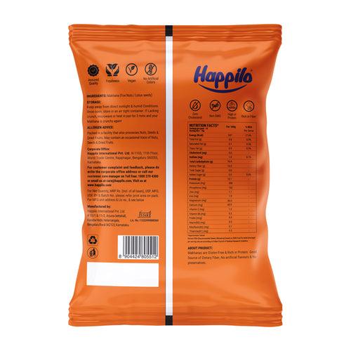 Happilo Premium Plain Prasadam Makhana 200g, Lotus Seed Pop/Gorgon Nut Puffed Kernels, Healthy Snack Low Calorie Gluten Free and Vegan