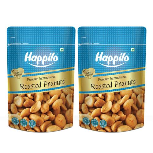 Happilo Premium Roasted Peanuts, Rich in Protein, Fiber, and Essential Nutrients, Wholesome Snack, Rich Flavor