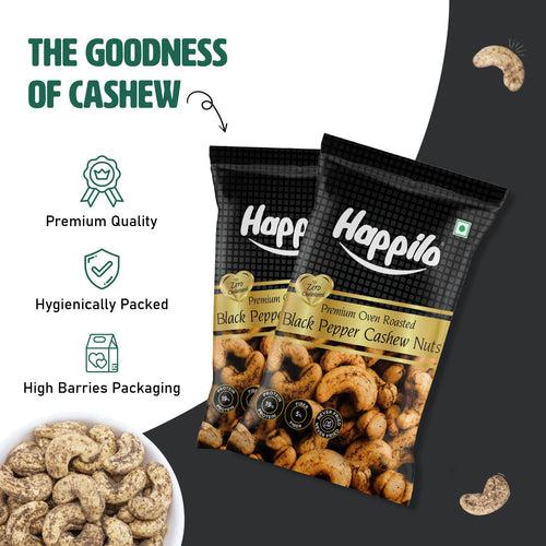 Happilo Smart Snack Black Pepper Cashews 18g