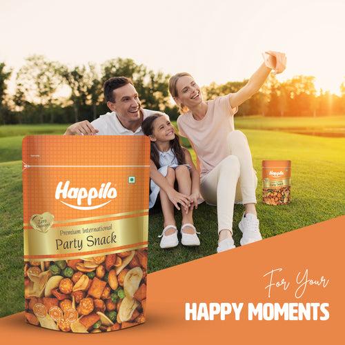 Happilo Premium International Party Snack, Peanuts, Green Peas, Broad Beans, Serving at Parties, Family Gatherings, or as a convenient, on-the-go Snack