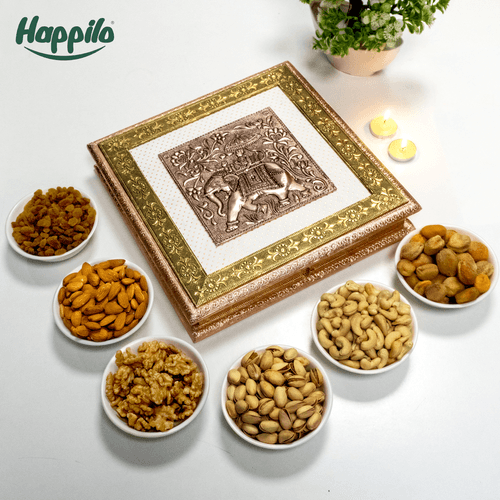 Happilo Dry Fruit Celebrations Gift Box Meenakari 850g