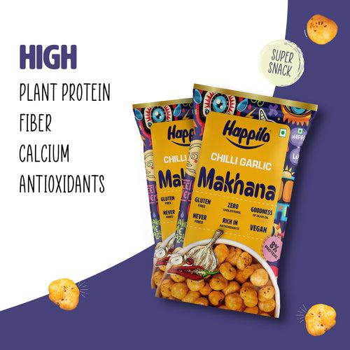 Happilo Premium Super Snack Makhana Chilli Garlic 15g