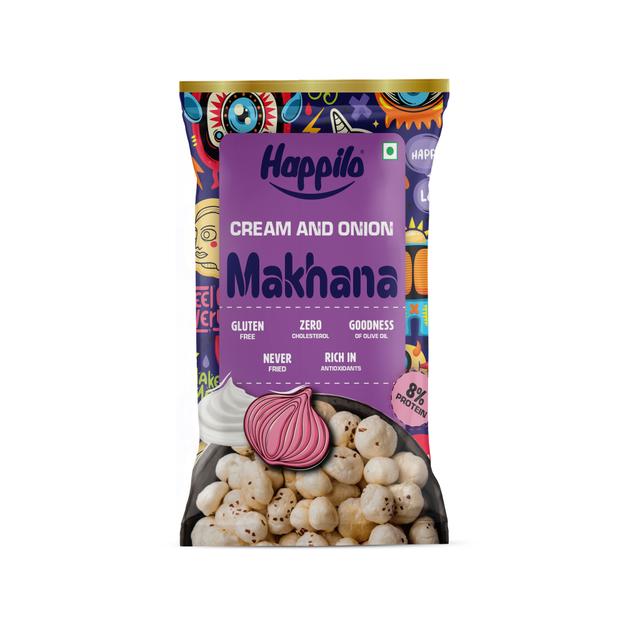 Happilo Premium Super Snack Makhana Cream & Onion 15g