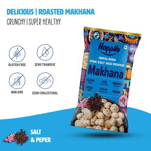 Happilo Premium Super Snack Makhana Himalayan Salt & Pepper 15g