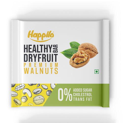 Happilo Premium Walnuts Healthy Mini Dry Fruit Bar 15g