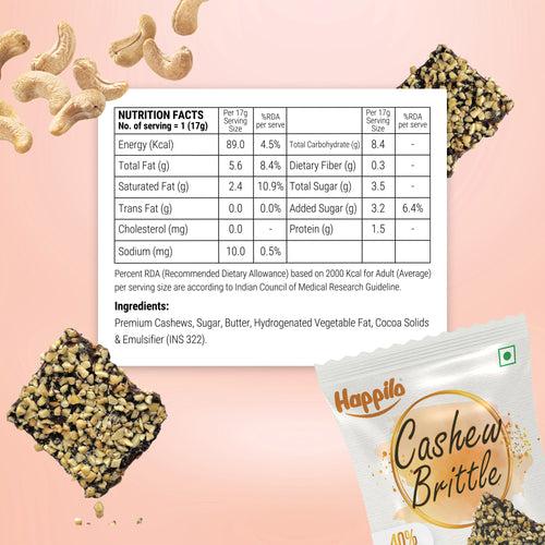 Happilo Premium Cashews Brittle 17g