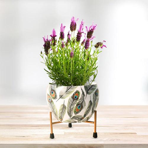 Indoor Metal decor Vase/Planter- Green