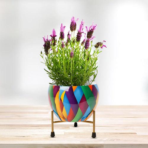 Indoor Metal decor Vase/Planter- Green