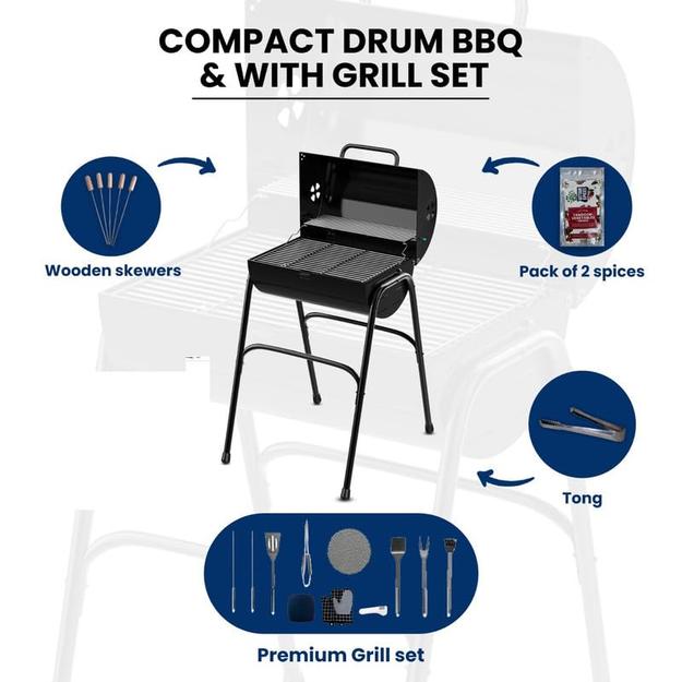 Charcoal Barbeque Grill set | Anti-Rust, Anti-Deformation & Scratch Resistant