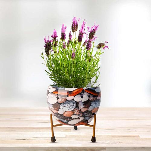 Indoor Metal decor Vase/Planter- Green