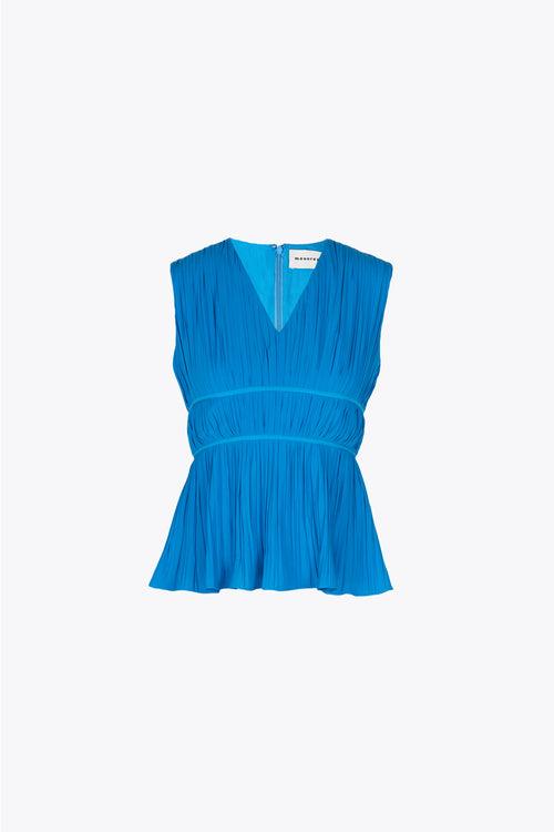 azure blue nerine top