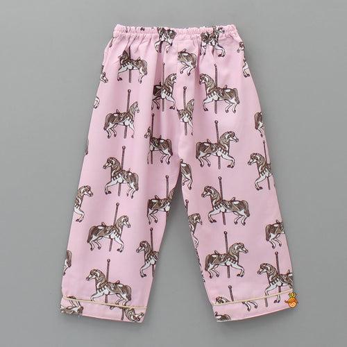 Royal Horse Printed Sleepwear Set