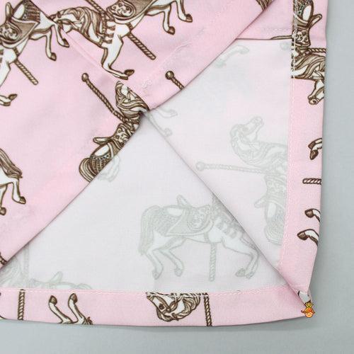 Royal Horse Printed Sleepwear Set