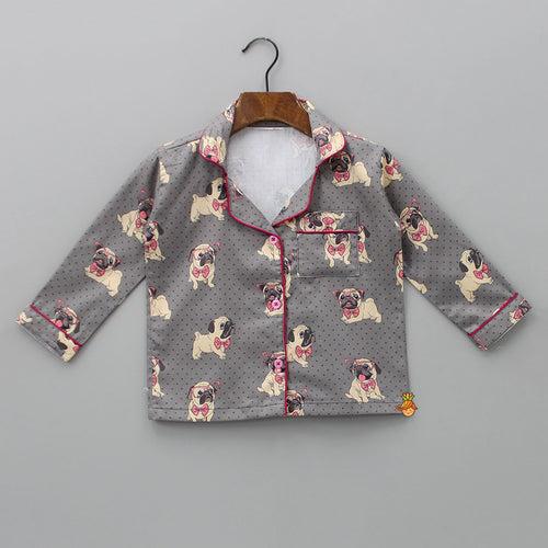 Cute Pug Printed Sleepwear