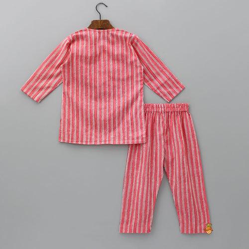 Striped Peach Sleepwear