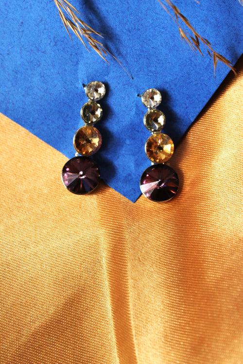 Multicolor Crystal Stone Drop Earring