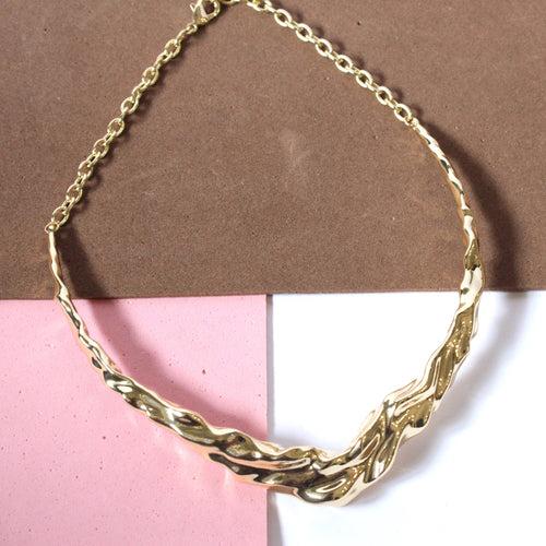 Gold Metal Hasli  Neckpiece