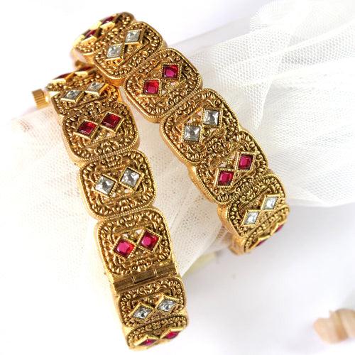 Golden Traditional Artificial Bangle