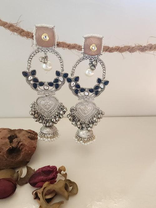 Pan Shape Earring With Jhumka