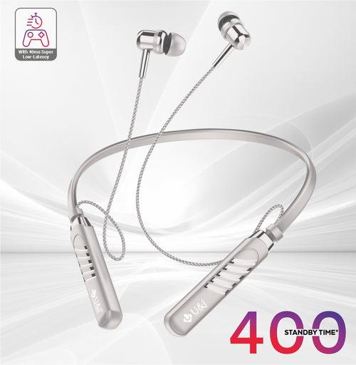 U&i Battle Series 40 Hours Battery Backup Bluetooth Neckband with IPX4, Intelligent Noise Reduction and Dual Modes