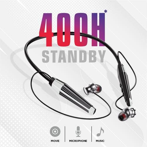 U&i Capital 23 Hours Music Time Bluetooth Neckband with HIFI HD, Mega Bass and Multifunctional Control Button