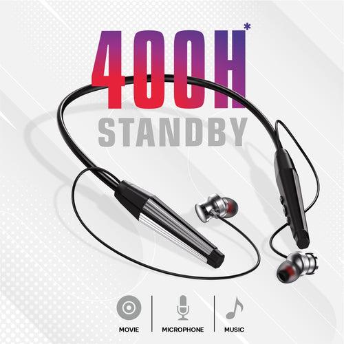 U&i Capital 23 Hours Music Time Bluetooth Neckband with HIFI HD, Mega Bass and Multifunctional Control Button