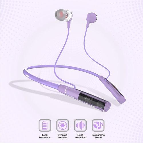 U&i Trans 2.0 40 Hours Battery Backup Bluetooth Neckband with SFc Technology and Transparent Silicon Belt