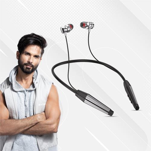 U&i Capital 23 Hours Music Time Bluetooth Neckband with HIFI HD, Mega Bass and Multifunctional Control Button