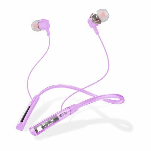 U&i Trans 2.0 40 Hours Battery Backup Bluetooth Neckband with SFc Technology and Transparent Silicon Belt