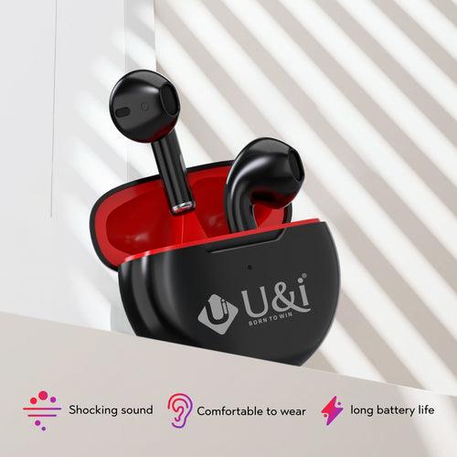 U&i Mood Series 22 Hours Battery Backup True Wireless Stereo with Mic