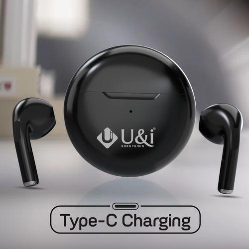 U&i Mood Series 22 Hours Battery Backup True Wireless Stereo with Mic