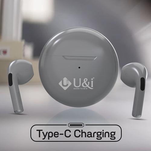 U&i Mood Series 22 Hours Battery Backup True Wireless Stereo with Mic