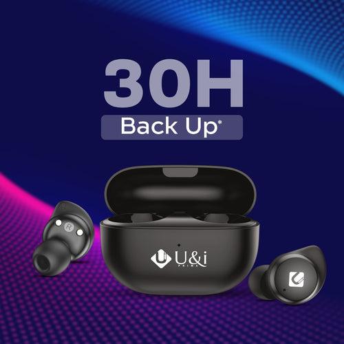 U&i Prime Buzz 8 with 30 Hours Music Time Bluetooth Headset (True Wireless Earphone)