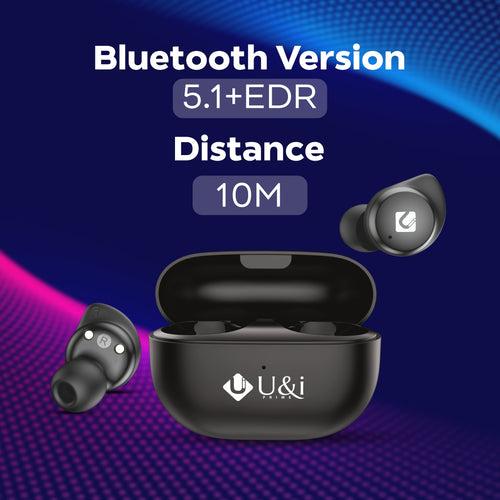 U&i Prime Buzz 8 with 30 Hours Music Time Bluetooth Headset (True Wireless Earphone)