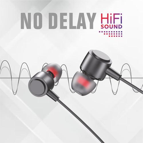 U&i Budget-2 10 Hours Music Time Bluetooth Neckband with ENC, HIFI Sound and Multifunction Key