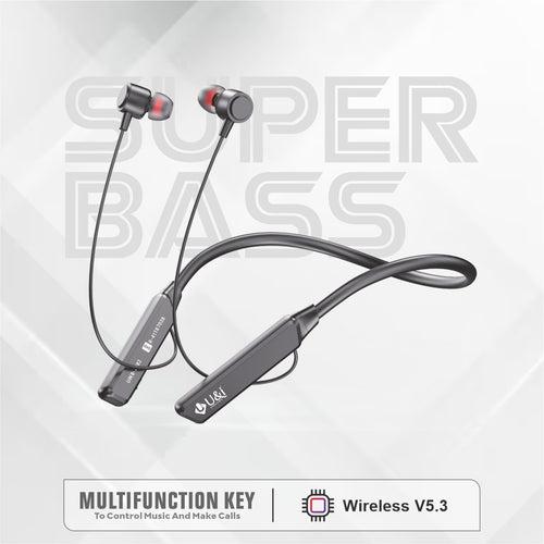 U&i Budget-2 10 Hours Music Time Bluetooth Neckband with ENC, HIFI Sound and Multifunction Key