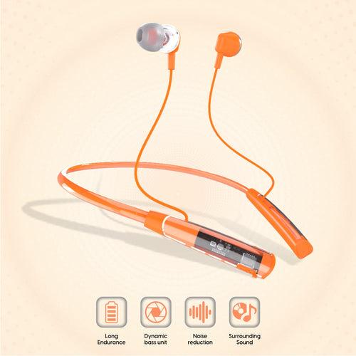 U&i Trans 2.0 40 Hours Battery Backup Bluetooth Neckband with SFc Technology and Transparent Silicon Belt