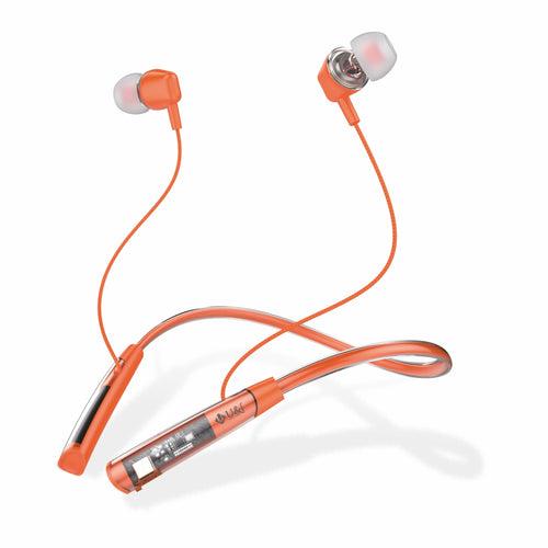 U&i Trans 2.0 40 Hours Battery Backup Bluetooth Neckband with SFc Technology and Transparent Silicon Belt