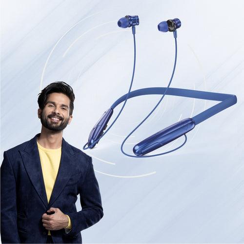 U&i Vengo 50 Hours Music Time Bluetooth Neckband with Magnetic Earbuds and Vibration Motor