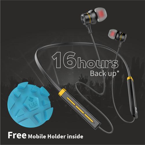U&i Slim Series – Slimmest, Sleekest, Low Price Bluetooth Neckband Wireless Headset Bluetooth Headset (In the Ear)