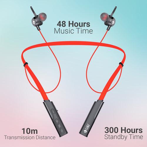 U&i Melody 48 Hrs Battery Backup Bluetooth Neckband with Sound Equalizer, Quick Charge and Media Control