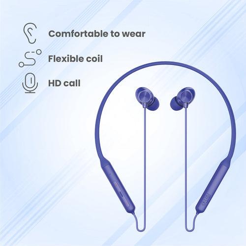 U&i Pro 50 Hours Battery Backup Bluetooth Neckband with  HD Sound and Water & Sweat Resistant Wireless Headset