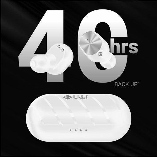 U&i  Mystar 40 Hours Battery Backup True Wireless with Touch Control, Upgrade Noise Cancellation and free Silicon Case