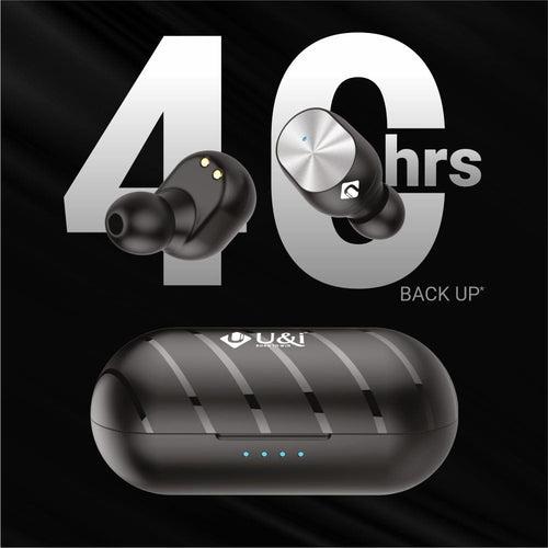 U&i  Mystar 40 Hours Battery Backup True Wireless with Touch Control, Upgrade Noise Cancellation and free Silicon Case