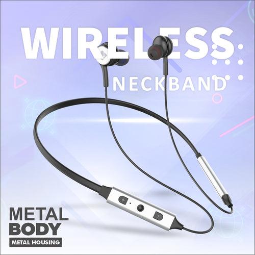 U&i Like 12 Hours Battery Backup Bluetooth Neckband with Rock & Roll Bass and Metal Body & Housing Wireless Headset